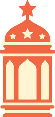 Ramadan Lantern Vector Illustration &ndash; Traditional Islamic Fanous Icon for Ramadan Kareem and Eid Decor