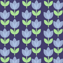 Art & Illustration repetitive geometric floral pattern.