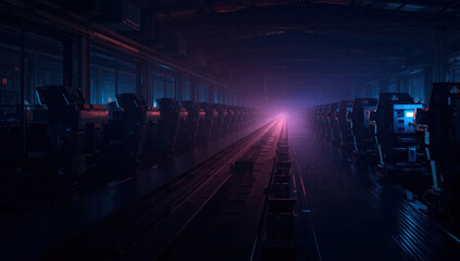 Lucid origin smart factory conveyor factory conveyor assembly line manufacturing automation