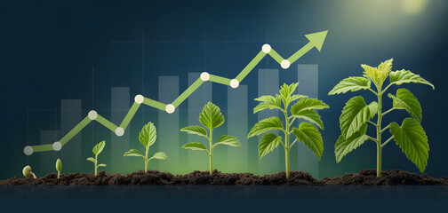 2026 Business Growth Strategy and Financial Success with Rising Chart Concept