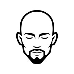Serene male face with closed eyes expressing calm, mindfulness, self-awareness, and emotional balance, ideal for wellness, meditation, mental health, and personal growth themes.
