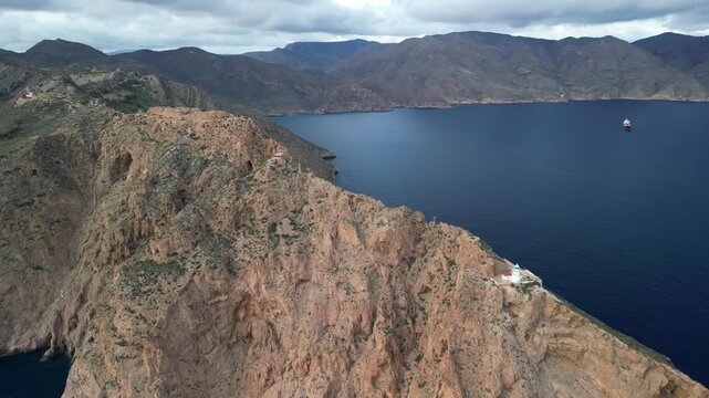 Abandoned military fortification of Los Castillitos in Cartagena, Murcia