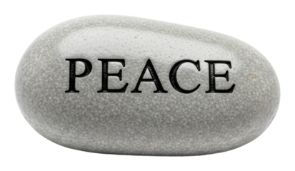 Promoting inner peace serenity stone meditation calm environment isolated on transparent background