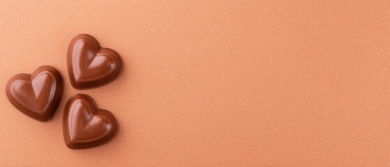 Valentine's day chocolate hearts sweet treats kitchen table close-up romantic concept