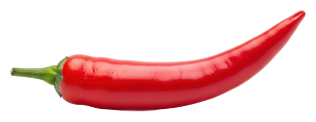 Spicy red chili pepper kitchen food bright isolated on transparent background
