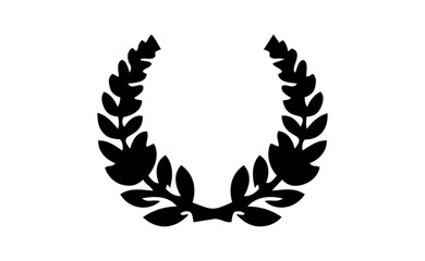 Obraz premium Laurel Wreath Icon – Detailed Award Laurel Emblem -laurel wreath vector