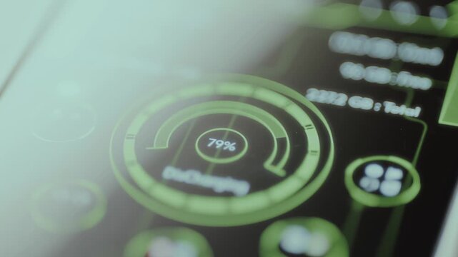 High tech user interface from a screen display