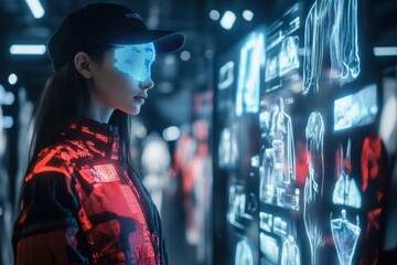 Fashion technology merges with virtual displays in an immersive retail environment