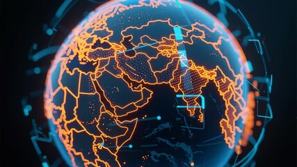 Cyber protection and warfare impact business privacy internet through advanced network technology securing computer information globally connected digital world highlighting network connections - Powered by Adobe