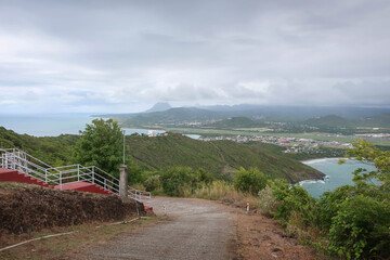 View of Vieux Fort town from Cape Moule-a-Chique, Saint Lucia