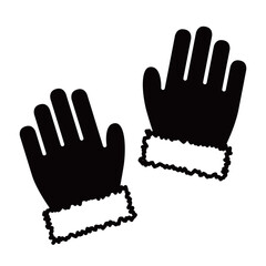 冬の防寒アイテム・シンプルな手袋