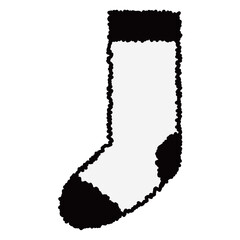 防寒用のふわふわした可愛い靴下