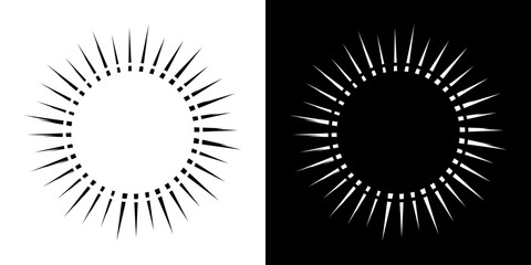 Fototapeta premium Dynamic abstract spiral sound wave rhythm lines. Circular spiral sound wave rhythm of lines. Circular futuristic abstract lines, black and white background. 