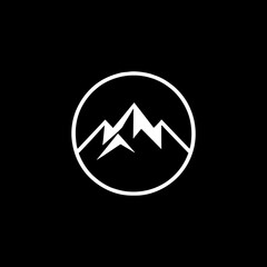 mountain icon vector illustration