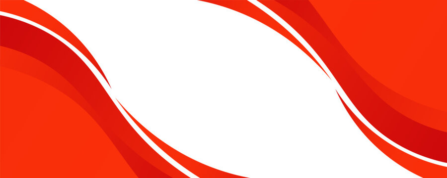 Vector red line background curve element with white space for text and message design, overlapping layers, vector