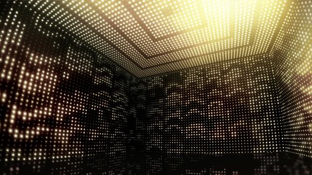 Light Stage Spinning to Music Beat Loop