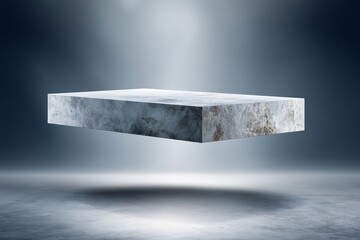 Floating concrete platform symbolizing strong foundation stability and readiness for future projects innovation growth and strategic business development, Generative AI