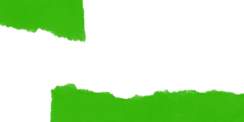 Vibrant green abstract torn paper texture background Grunge rip effect black negative space modern graphic design