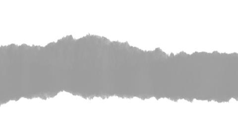 Distressed grey torn paper strip with rough ragged edges on black background Vintage grunge texture element for graphic