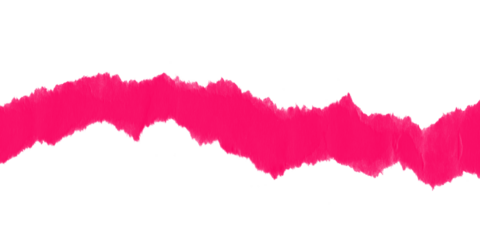 Vibrant fuchsia pink torn paper strip black background design Abstract graphic artistic texture element wallpaper