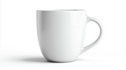 白背景の無地マグカップ 