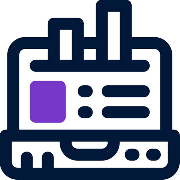 laptop duotone icon. Sleek and modern vector icon for websites, mobile apps, marketing materials, and corporate design. Fully scalable and ready to use.