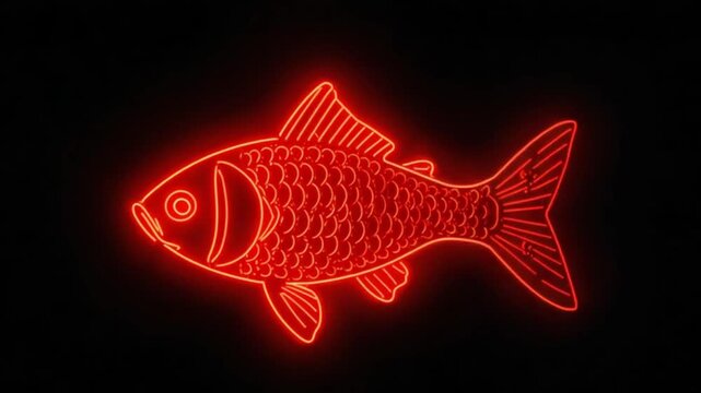 Title 7:
Golden Week Glowing Neon Koi Fish Japanese Symbol
