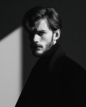 man minimal contempt look