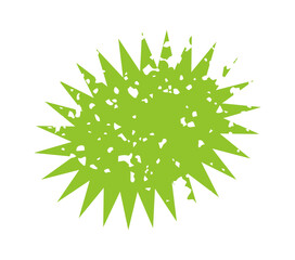 Set of green eco stickers with grunge texture in various shapes. Organic, natural labels ideal for eco products, promotions, and sustainable branding.