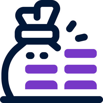 economy duotone icon. Sleek and modern vector icon for websites, mobile apps, marketing materials, and corporate design. Fully scalable and ready to use.