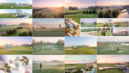 Golf brands adopt pastel themes for modern branding with holly, sick, golf, president, solar, marketing, pastel