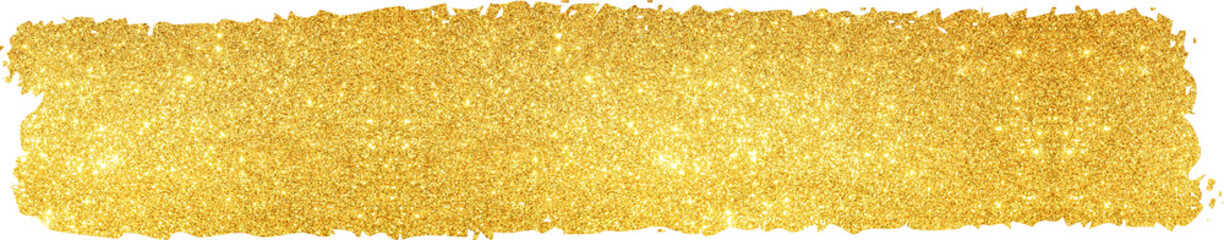 Gold glitter paint brush strip texture