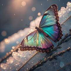 Majestic Butterfly Wings Detail Nature Insect Wildlife