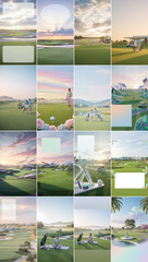 Golf brands adopt pastel themes for modern branding with golf, president, marketing, sick, holly, pastel, solar