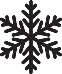 Obraz premium Snowflake Icon Design Isolated on Transparent Background for Winter