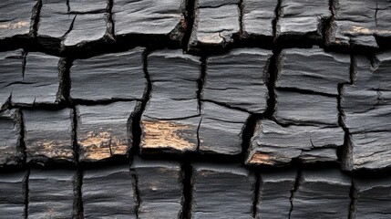 Charred wood texture