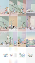 Golf brands adopt pastel themes for modern branding with holly, sick, solar, pastel, golf, marketing, president