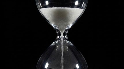 Elegant hourglass symbolizes time management and priorities. Classic design accentuates beauty and functionality. Perfect for business, productivity themes.