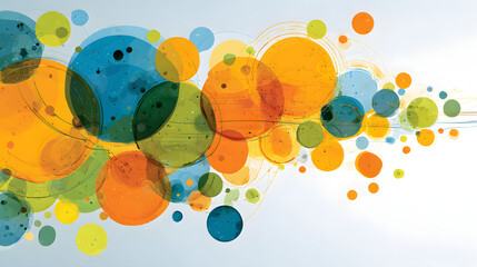 Design an illustration that visualizes the expansion of a business network, using interconnected nodes to represent partnerships, collaborations, and increased connections, AI generated