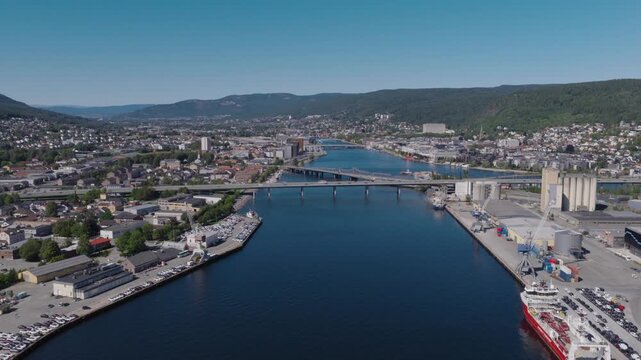 The Norwegian city of Drammen