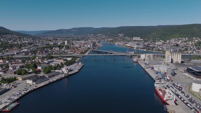 The Norwegian city of Drammen