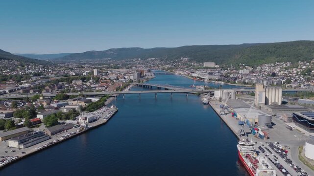 The Norwegian city of Drammen