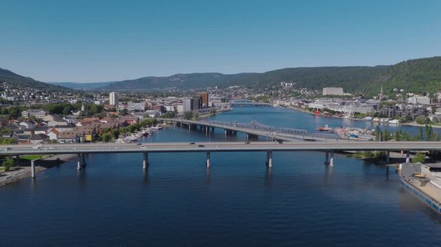 The Norwegian city of Drammen
