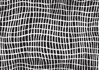 Abstract hand drawn geo retro seamless pattern. Vector illustration flat design background. 