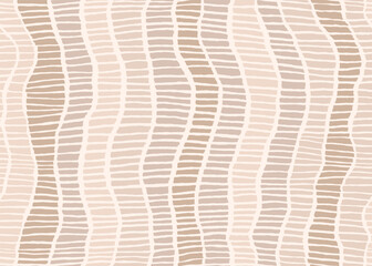Abstract hand drawn beige geo retro seamless pattern. Vector illustration flat design background. 
