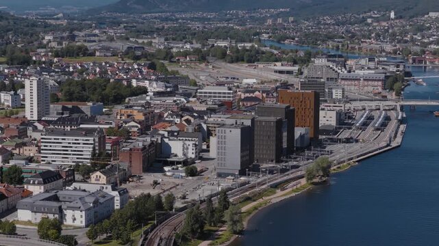 The Norwegian city of Drammen