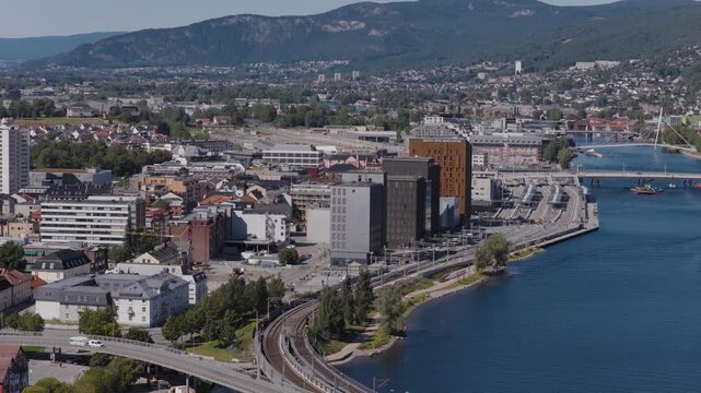 The Norwegian city of Drammen