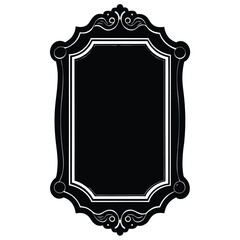 Vintage ornament frame. Decorative border frames, retro style divider. Elegant vintage frame and wedding ornaments Isolated icons vector set. Calligraphic filigree black ink borders collection