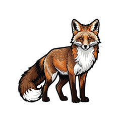 Obraz premium red fox vulpes