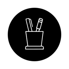  writing tools, and school desk accessorie vector design 